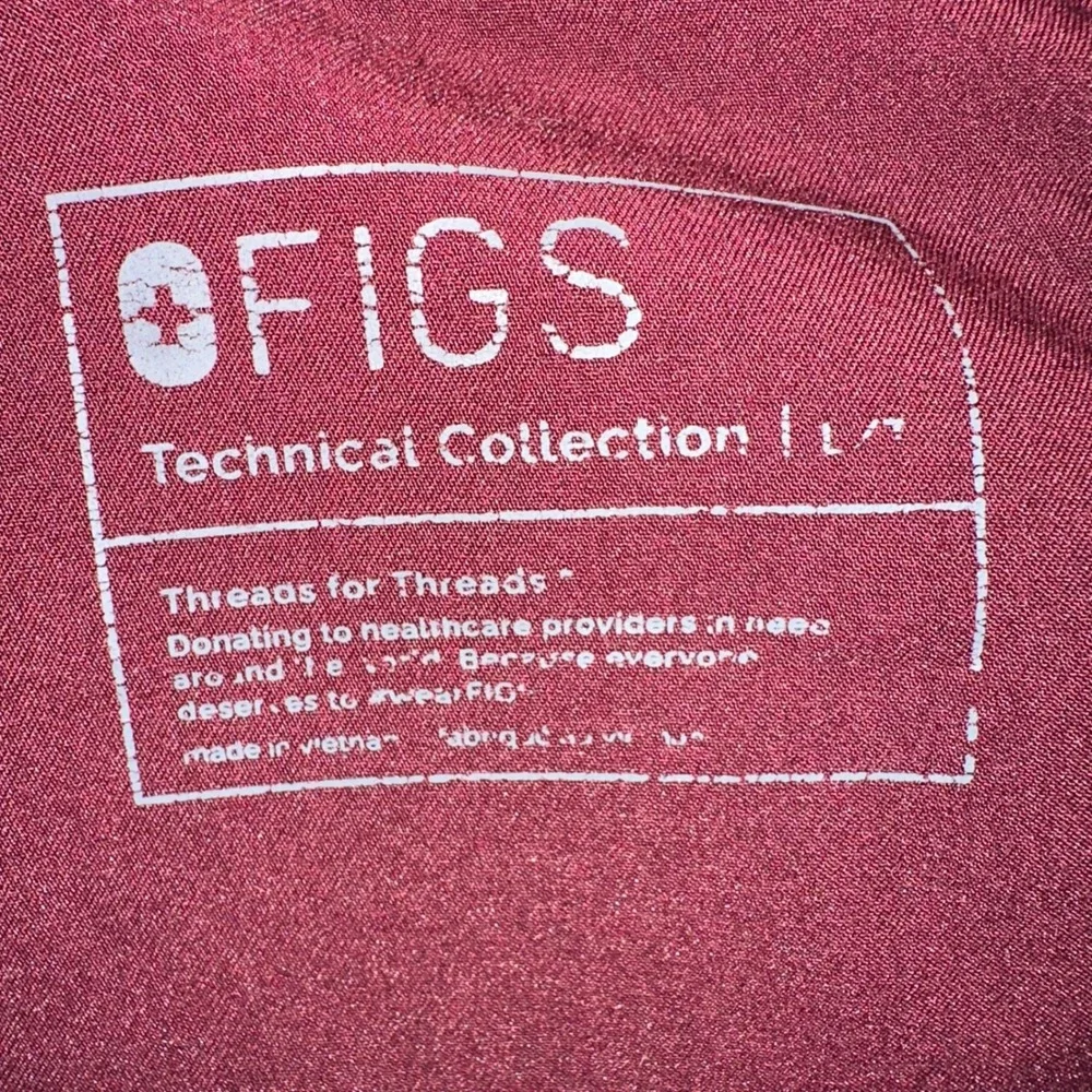 FIGS Tansen‎ Men's Jogger Burgundy size Large Tall po 1645 style mxxsw2004t